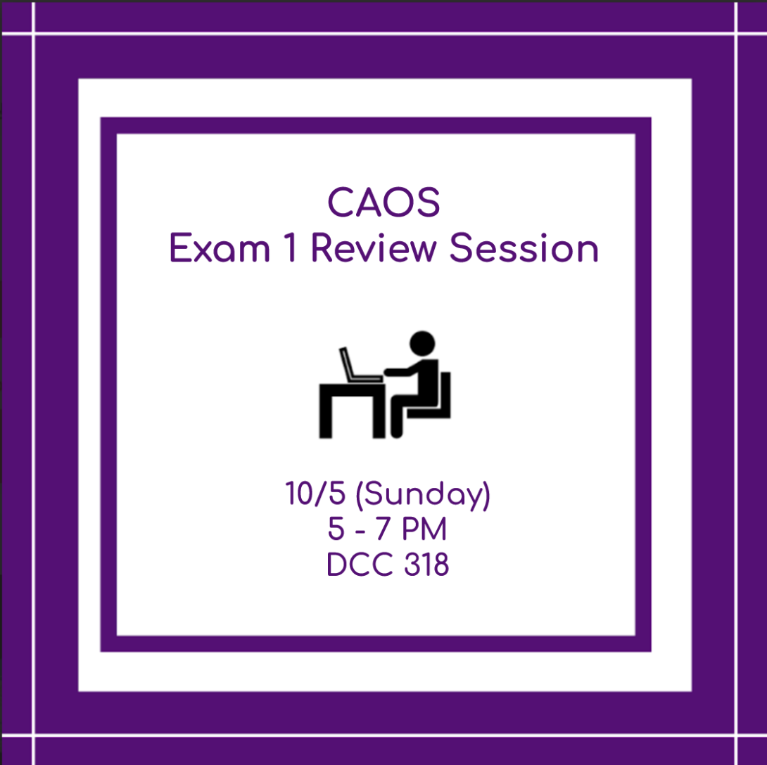 CAOS review session Picture